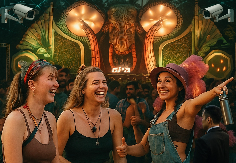 Deep Jungle Festival smart surveillance cameras